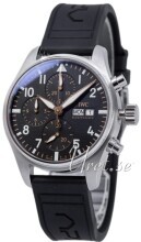 IWC Miesten kello IW388116 Pilots Musta/Kumi Ø41 mm