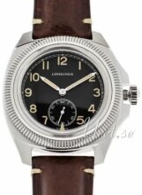 Longines Miesten kello L2.838.4.53.0 Pilot Majetek Musta/Nahka Ø43 mm