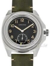 Longines Miesten kello L2.838.4.53.2 Pilot Majetek Musta/Nahka Ø43 mm