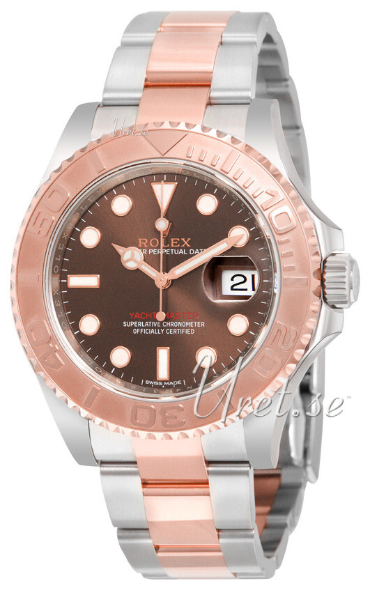 Rolex Miesten kello 116621-0001 Yacht-Master Ruskea/18K punakultaa