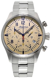 Alpina Startimer Beige/Teräs Ø42 mm AL-371BG4S6B