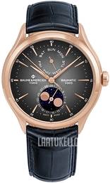 Baume & Mercier Clifton Harmaa/Nahka Ø42.1 mm M0A10547