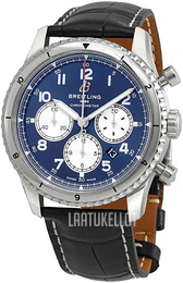 Breitling Aviator 8 B01 Chronograph 43 Sininen/Nahka Ø43 mm AB0119131C1P3
