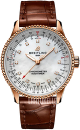 Breitling Navitimer Automatic 35 Valkoinen/Nahka Ø35 mm R17395211A1P1