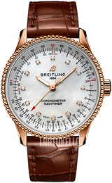 Breitling Navitimer Automatic 35 Valkoinen/Nahka Ø35 mm R17395211A1P2