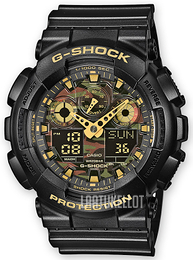 Casio G-Shock Monivärinen/Muovi Ø51 mm GA-100CF-1A9ER
