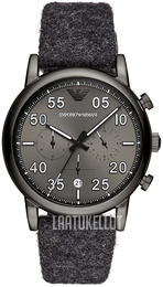 Emporio Armani Luigi Harmaa/Nahka Ø43 mm AR11154