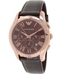Emporio Armani Dress Ruskea/Nahka Ø44.5 mm AR1701