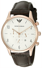 Emporio Armani Classic Valkoinen/Nahka Ø43 mm AR1916