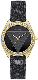 Guess Musta/Nahka Ø36 mm W0884L11