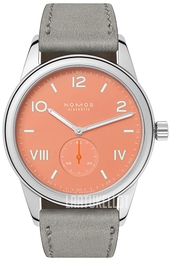 Nomos Glashütte Club Campus Oranssi/Nahka Ø38.5 mm N-725