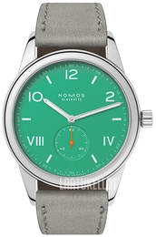 Nomos Glashütte Club Campus Vihreä/Nahka Ø38.5 mm N-726