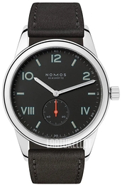 Nomos Glashütte Club Campus Musta/Nahka Ø38.5 mm N-738