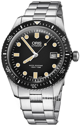 Oris Diving Musta/Teräs Ø42 mm 01 733 7720 4054-07 8 21 18