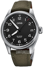 Oris Aviation Musta/Nahka Ø41 mm 01 751 7761 4164-07 3 20 03LC