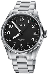 Oris Aviation Musta/Teräs Ø41 mm 01 751 7761 4164-07 8 20 08