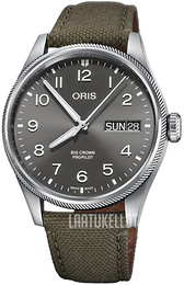 Oris Aviation Harmaa/Nahka Ø44 mm 01 752 7760 4063-07 3 22 02LC