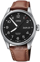 Oris Aviation Musta/Nahka Ø44 mm 01 752 7760 4164-07 5 22 07LC