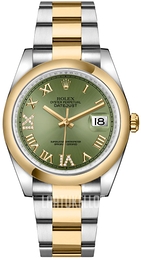 Rolex Vihreä/Teräs Ø36 mm 126203-0026