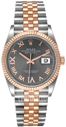 Rolex Harmaa/Teräs Ø36 mm 126231-0023