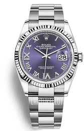 Rolex Violetti/Teräs Ø36 mm 126234-0022