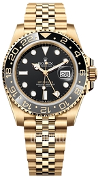 Rolex GMT-Master II Musta/18K keltakultaa Ø40 mm 126718GRNR-0001
