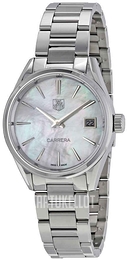 TAG Heuer Carrera Lady Quartz Valkoinen/Teräs Ø32 mm WAR1311.BA0778
