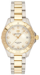 TAG Heuer Aquaracer Lady Valkoinen/18K keltakultaa Ø32 mm WBD1322.BB0320