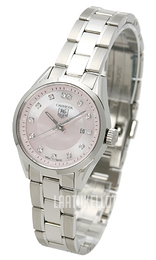 TAG Heuer Carrera 27 mm Diamond Dial Pinkki/Teräs Ø27 mm WV1417.BA0793