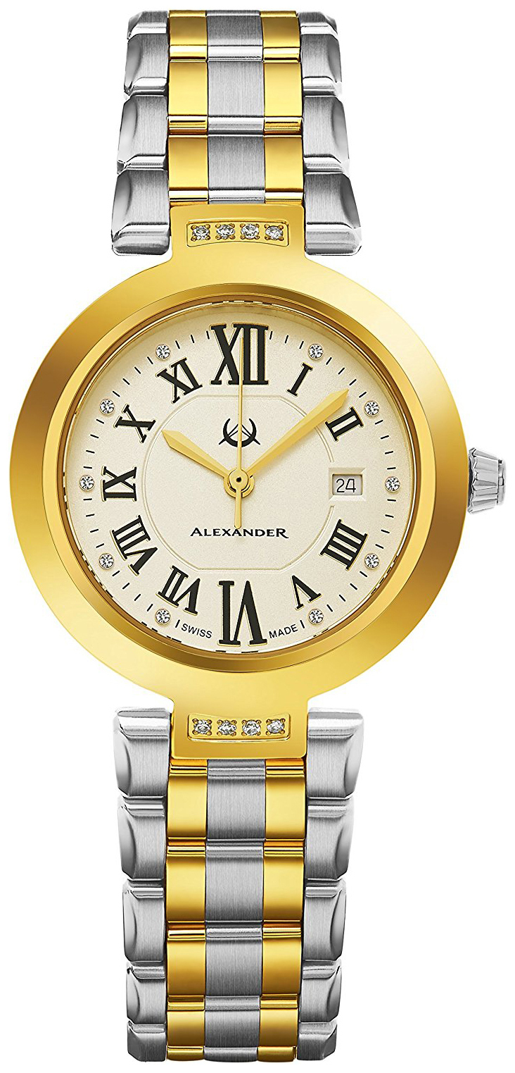 Alexander Monarch Naisten kello AD203B-02 Samppanja/Kullansävytetty