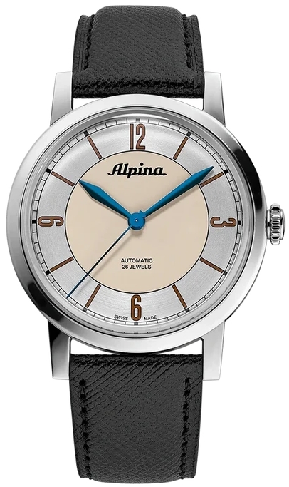 Alpina Miesten kello AL-520SBG3SH6 Heritage Hopea/Nahka Ø38 mm