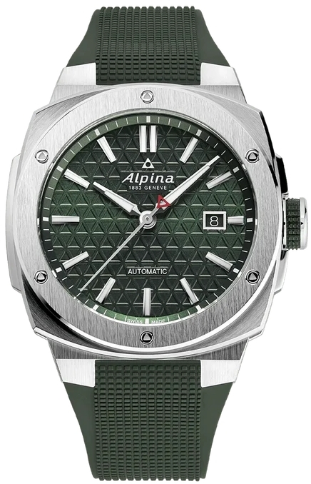 Alpina Miesten kello AL-525GR4AE6 Alpiner Extreme Vihreä/Kumi Ø41 mm