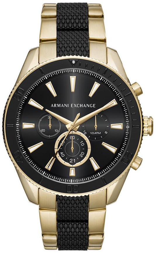 Armani Exchange Enzo Miesten kello AX1814 Musta/Kullanvärinen teräs