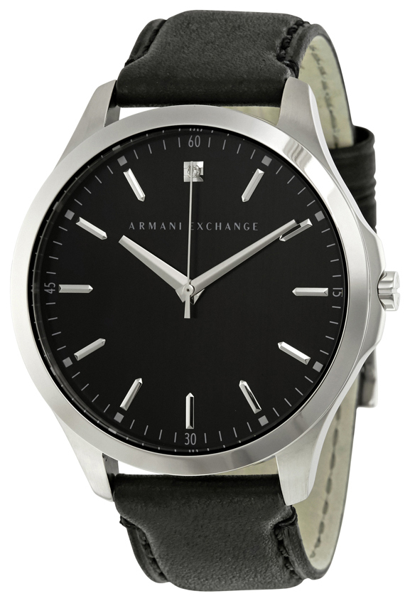 Armani Exchange Smart Miesten kello AX2182 Musta/Nahka Ø46 mm