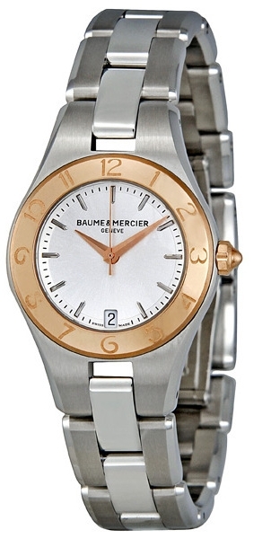 Baume & Mercier Naisten kello MOA10014 Linea Hopea/Teräs Ø27 mm