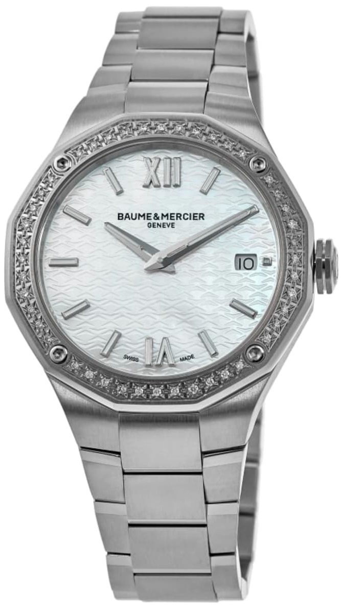 Baume & Mercier Naisten kello M0A10662 Riviera Valkoinen/Teräs