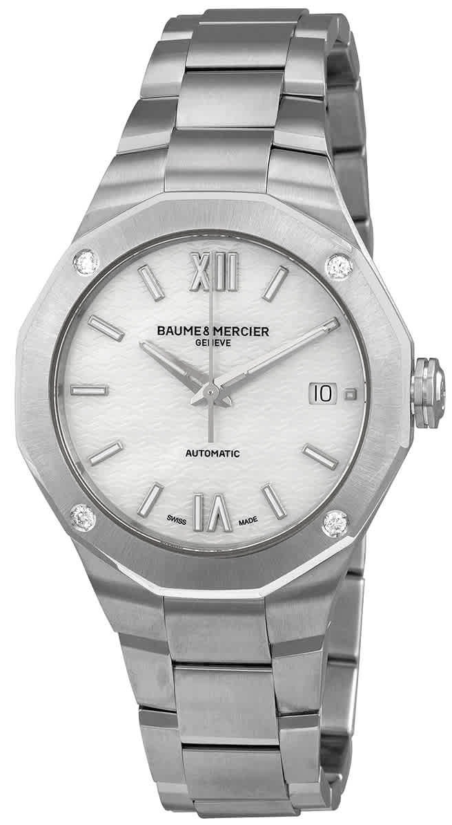 Baume & Mercier Naisten kello M0A10663 Riviera Valkoinen/Teräs