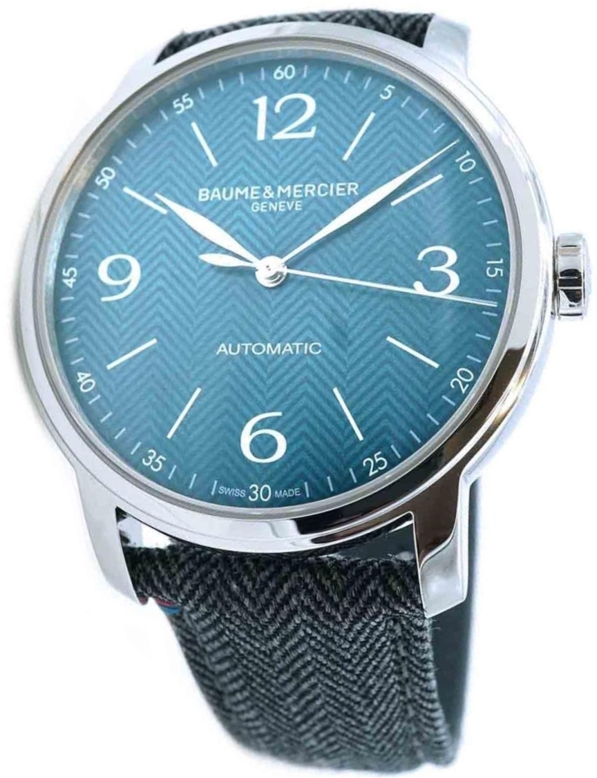 Baume & Mercier Miesten kello M0A10708 Classima Sininen/Nahka