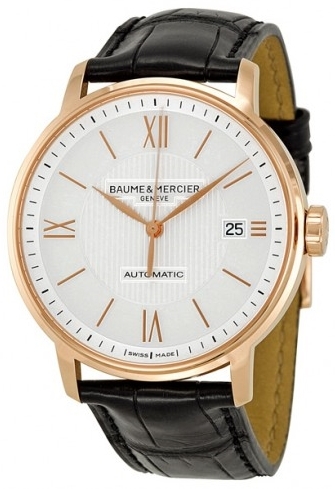 Baume & Mercier Miesten kello MOA10037 CLASSIMA Hopea/Nahka Ø39