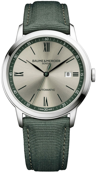 Baume & Mercier Miesten kello MOA10696 Classima Harmaa/Nahka Ø42