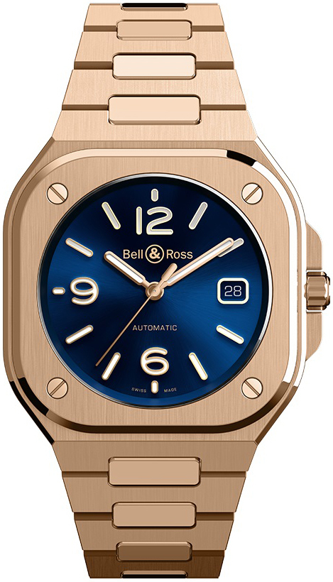 Bell & Ross Miesten kello BR05A-BLU-PG/SPG Br 05 Sininen/18K