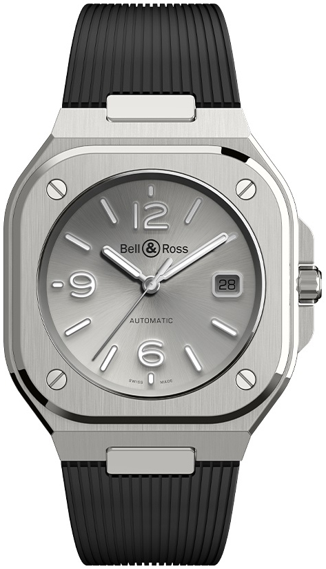 Bell & Ross Miesten kello BR05A-GR-ST/SRB Br 05 Harmaa/Kumi