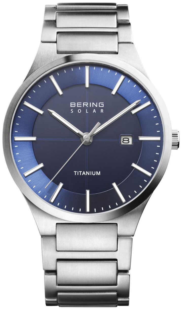 Bering Miesten kello 15239-777 Solar Sininen/Titaani Ø39 mm