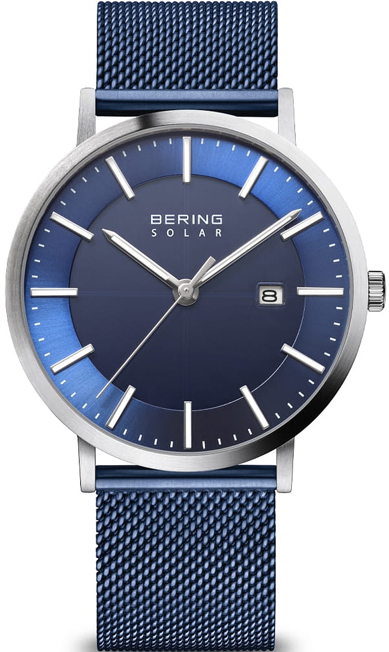 Bering Miesten kello 15439-307 Solar Sininen/Teräs Ø40 mm