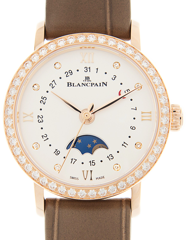 Blancpain Naisten kello 6106-2987-55A Villeret Valkoinen/Nahka Ø29.2