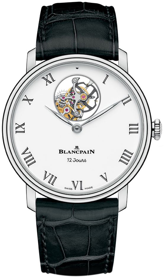 Blancpain Miesten kello 66240-3431-55B Villeret Valkoinen/Nahka Ø42