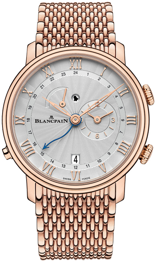 Blancpain Miesten kello 6640-3642-MMB Villeret Hopea/18K punakultaa