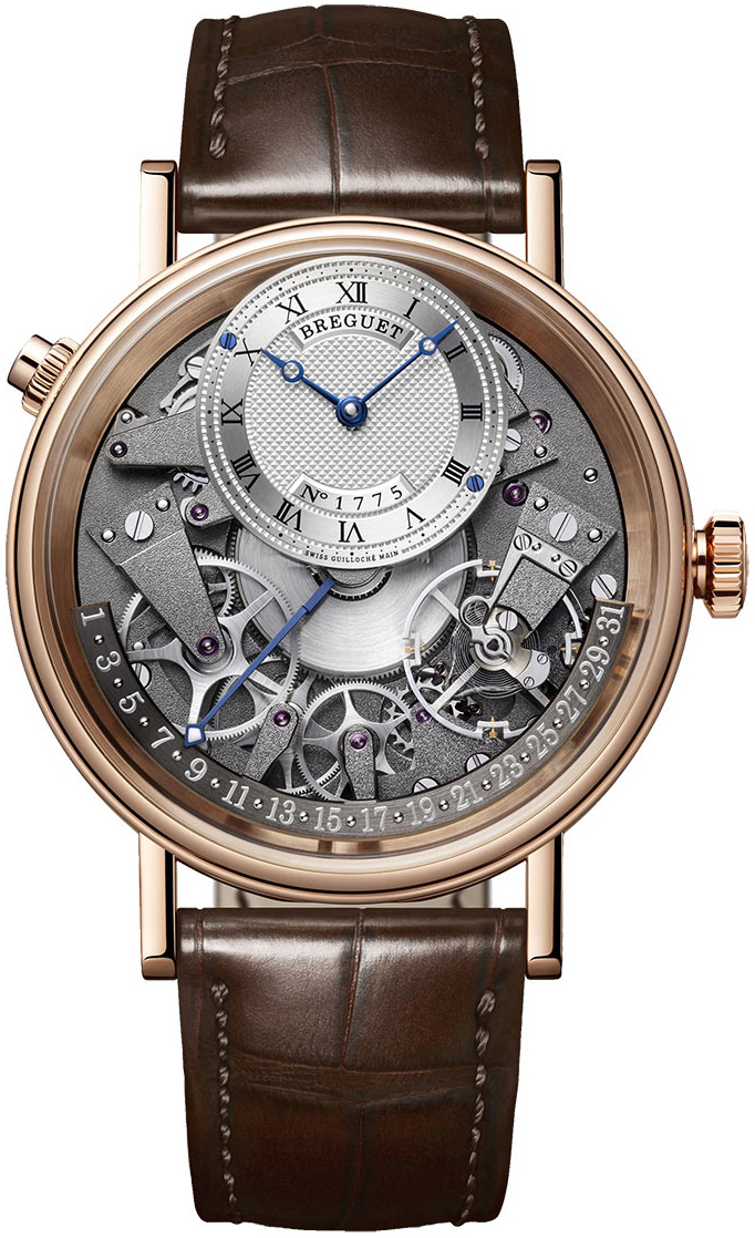 Breguet Miesten kello 7597BR-G1-9WU Tradition Hopea/Nahka Ø40 mm