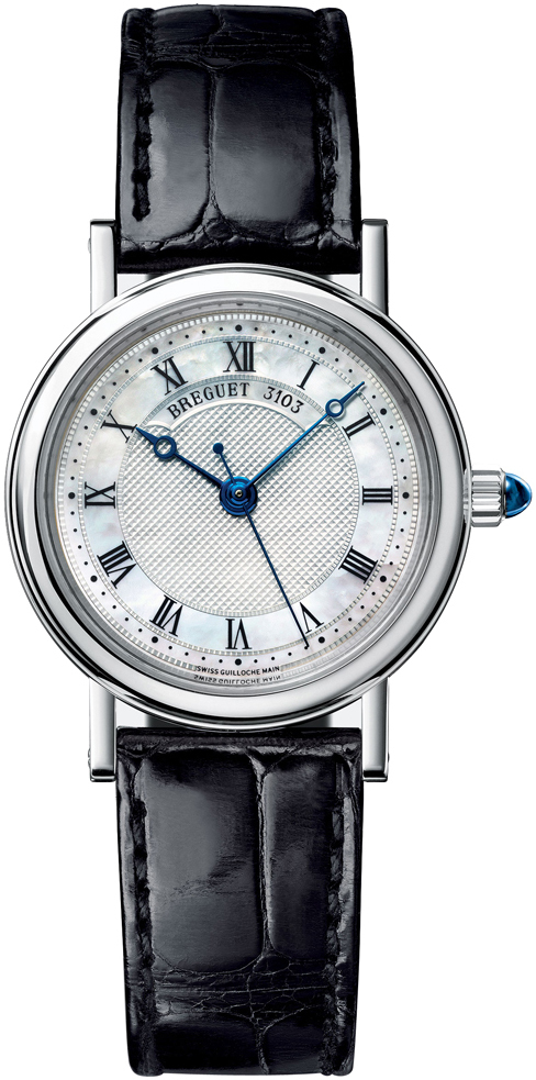 Breguet Naisten kello 8067BB-52-964 Classique Valkoinen/Nahka Ø30 mm