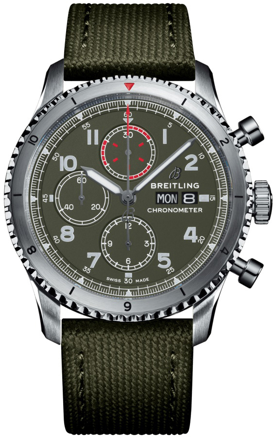 Breitling Miesten kello A133161A1L1X2 Aviator 8 Chronograph 43